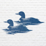 Metal Bird Wall Art, Loons In The Water Metal Wall Art, Outdoor Garden Decor, Aesthetic Room Decor, Housewarming Gift