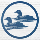 Loon Metal Wall Art, Loon in Water Metal Wall Decor, Bird Wall Art, Metal Loon Unique Home Decor, Bird Lover Gift