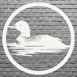 Metal Loon Wall Art, Loon In The Water Metal Wall Art, Lake House Decor, Modern Living Room Wall Decor, Bird Lover Gift