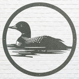 Metal Loon Wall Art, Loon In The Water Metal Wall Art, Lake House Decor, Modern Living Room Wall Decor, Bird Lover Gift