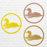 Metal Loon Wall Art, Loon In The Water Metal Wall Art, Lake House Decor, Modern Living Room Wall Decor, Bird Lover Gift