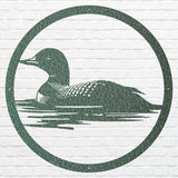 Metal Loon Wall Art, Loon In The Water Metal Wall Art, Lake House Decor, Modern Living Room Wall Decor, Bird Lover Gift