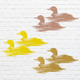 Metal Bird Wall Art, Loons In The Water Metal Wall Art, Outdoor Garden Decor, Aesthetic Room Decor, Housewarming Gift