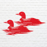 Metal Bird Wall Art, Loons In The Water Metal Wall Art, Outdoor Garden Decor, Aesthetic Room Decor, Housewarming Gift