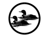 Loon Metal Wall Art, Loon in Water Metal Wall Decor, Bird Wall Art, Metal Loon Unique Home Decor, Bird Lover Gift