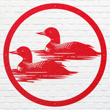 Loon Metal Wall Art, Loon in Water Metal Wall Decor, Bird Wall Art, Metal Loon Unique Home Decor, Bird Lover Gift