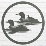 Metal Loon Sign, Loon Family with Baby Metal Artwork, Metal Loon Lake House Decor, Laser Cut Metal Bird Wall Art, Bird Lover Gift