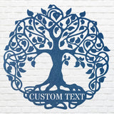 Tree of Life Personalized Name Metal Sign, Decorative Metal Wall Art