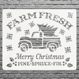 Farm Fresh Pine Tree Sign, Christmas Tree Decor, Christmas Tree Truck Sign, Personalize Name Metal Sign, Name Metal Wall Sign