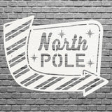 North Pole Metal Art, North Pole Metal Sign, Laser Cut Metal Wall Art, Seasonal Holiday Metal Art, Modern Metal Wall Decor