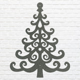 Metal Christmas Tree Art, Holiday Wall Art, Christmas Tree Decor, Metal Wall Hanging, Christmas Wall Decor, Laser Cut Metal Sign