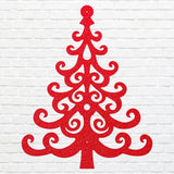 Metal Christmas Tree Art, Holiday Wall Art, Christmas Tree Decor, Metal Wall Hanging, Christmas Wall Decor, Laser Cut Metal Sign