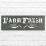 Farm FreshFarm Fresh Metal Wall Art, Metal Farm Sign, Laser Cut Farmhouse Wall Art, Outdoor Metal Wall Decor, Farm Kitchen Decor