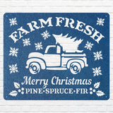 Farm Fresh Pine Tree Sign, Christmas Tree Decor, Christmas Tree Truck Sign, Personalize Name Metal Sign, Name Metal Wall Sign