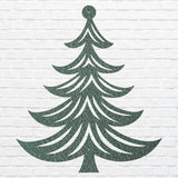 Christmas Tree Wall Art, Metal Artwork, Holiday Metal Wall Art, Xmas Wall Decor, Laser Cut Metal Sign, Wall Decoration
