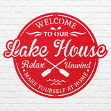 Lake House Wall Art, Laser Cut Metal Artwork, Lake Front Home Sign, Beach Metal Wall Art, Metal Coastal Wall Decor, Lake House Decor